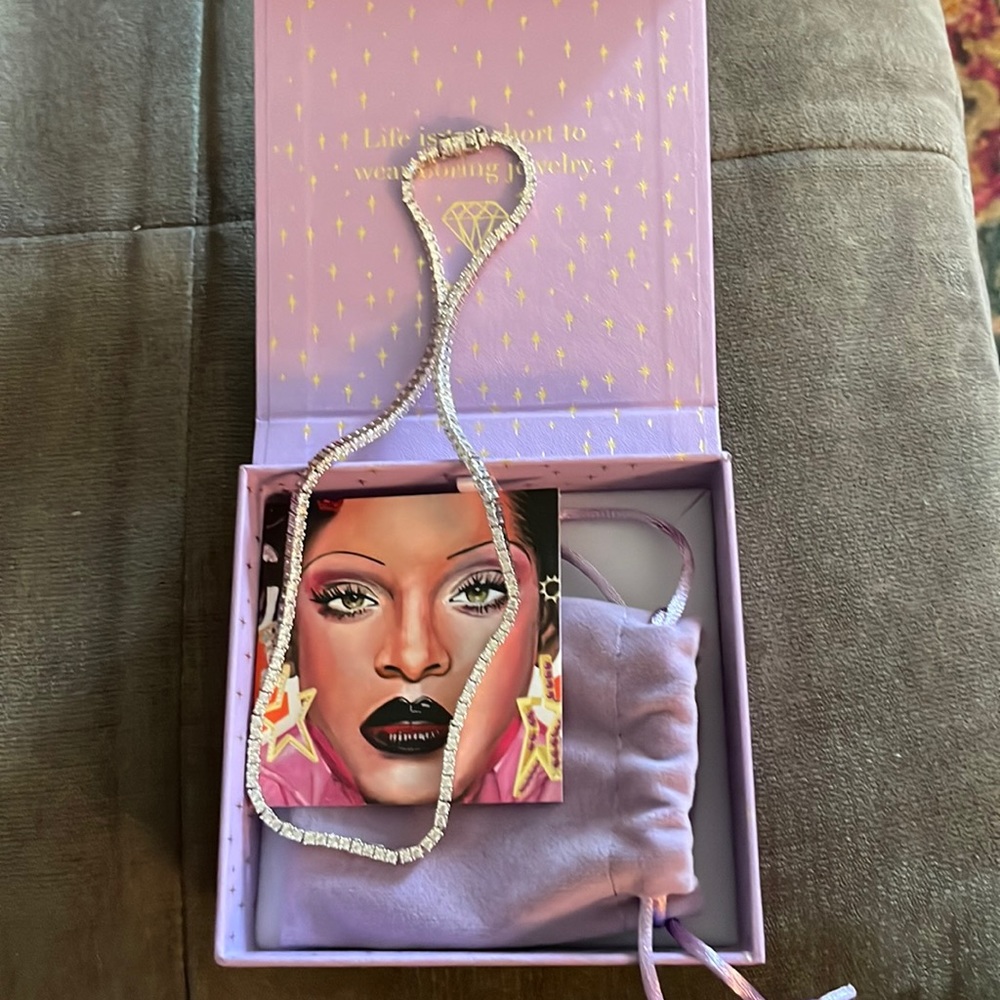 Melinda Maria Baby Heiress Tennis Necklace